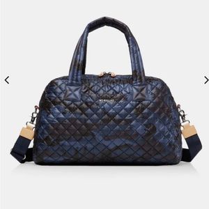 MZ Wallace Daek Blue Camo Travel Jimmy